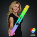 60 Day Imprinted 16" Multi Color LED Foam Cheer Stick
